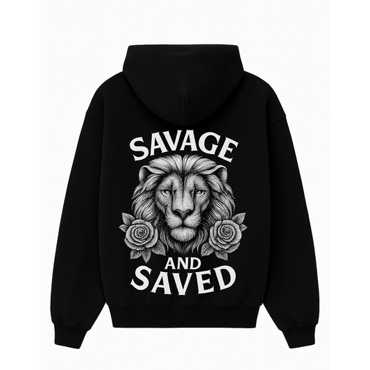 Savage & Saved Black Hoodie