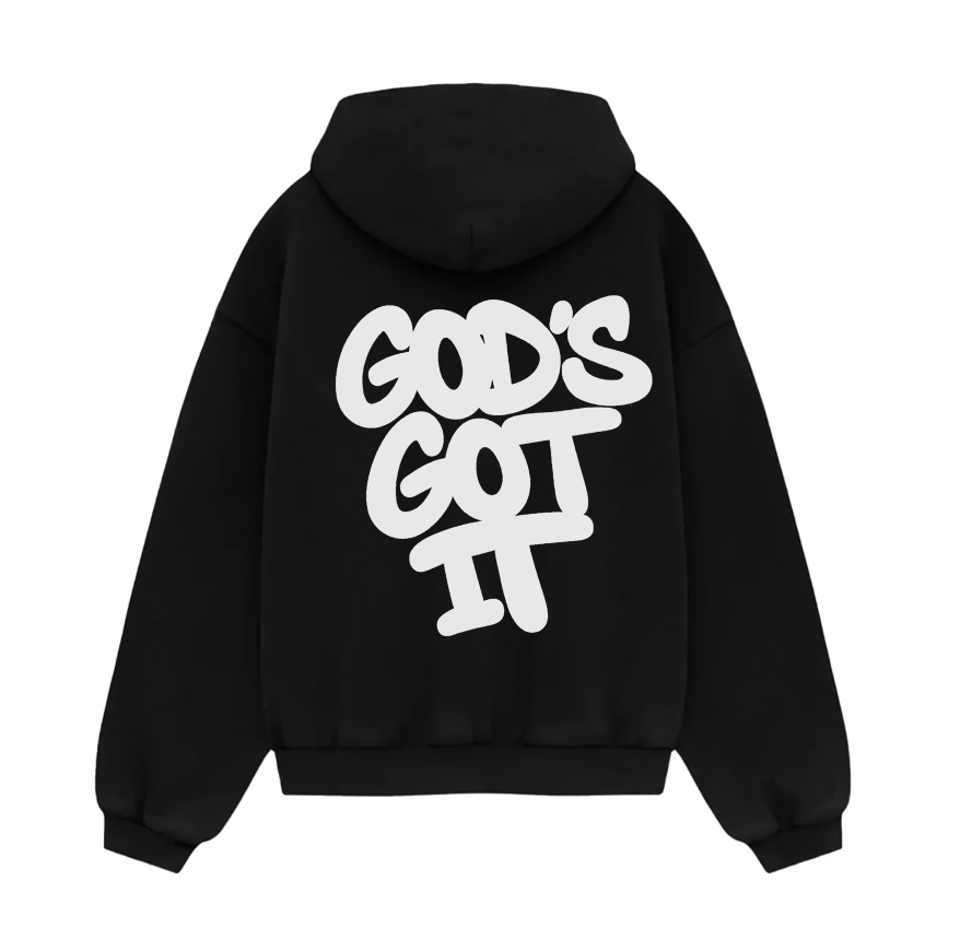 Gods Got It Black Hoodie