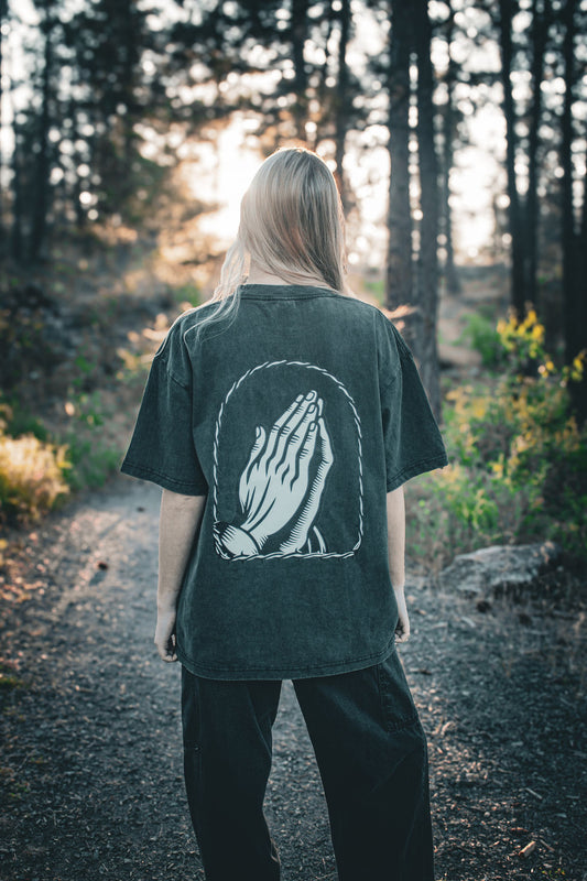 Vintage Black Prayer Hands