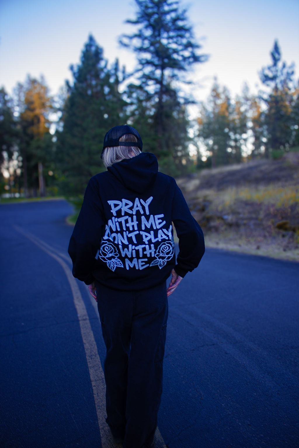 Pray With Me Don't Play With Me Black Hoodie