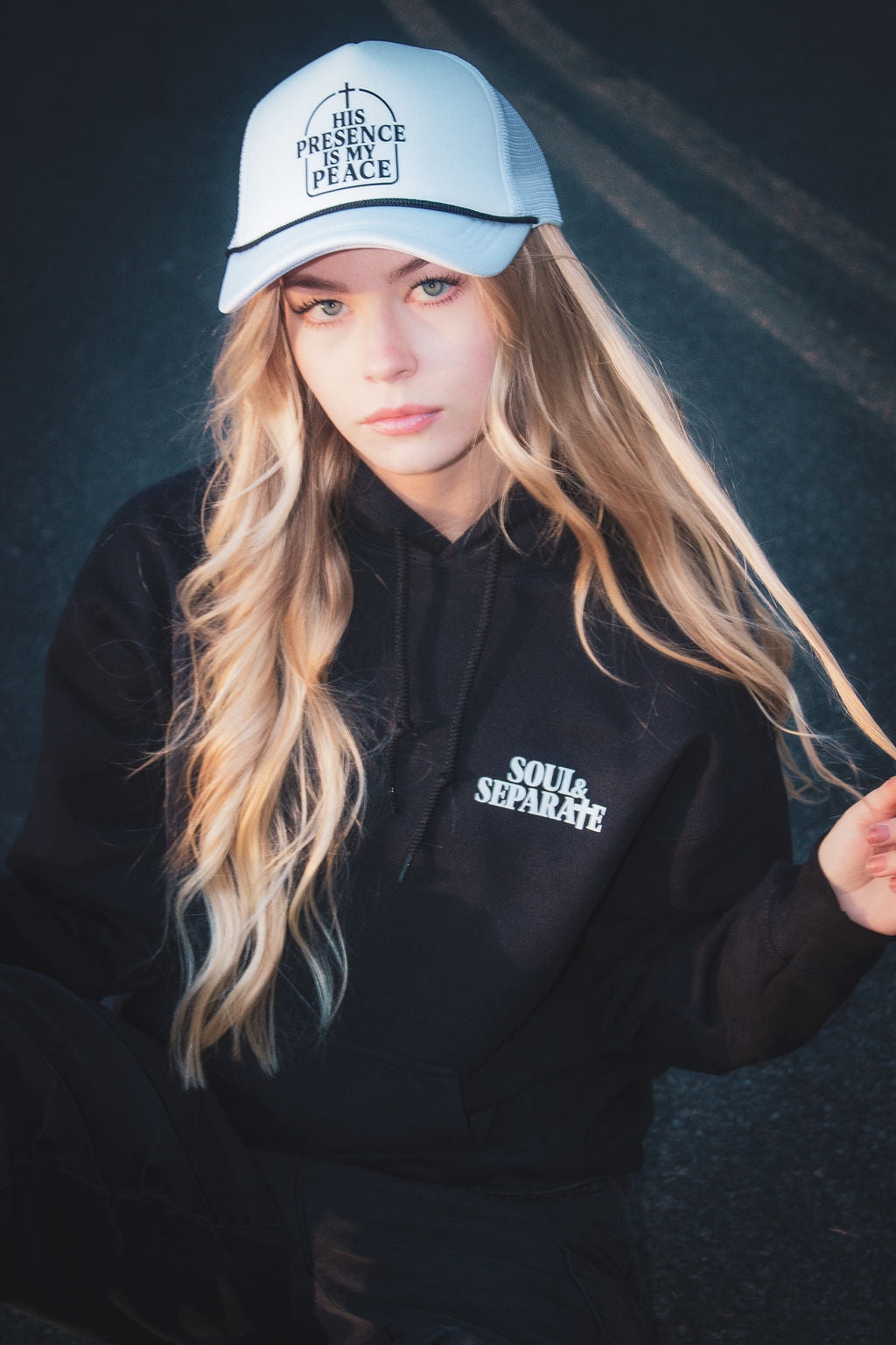 His Presence Is My Peace Trucker Hat