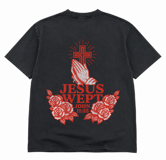 Black Vintage Jesus Wept
