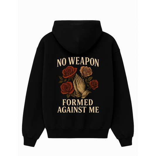 No Weapon Formed Against Me Black Hodie