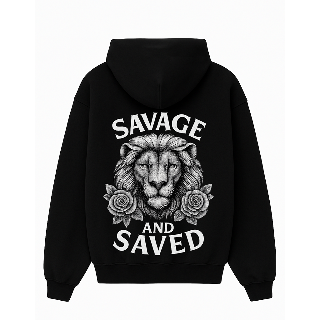 Savage & Saved Black Hoodie